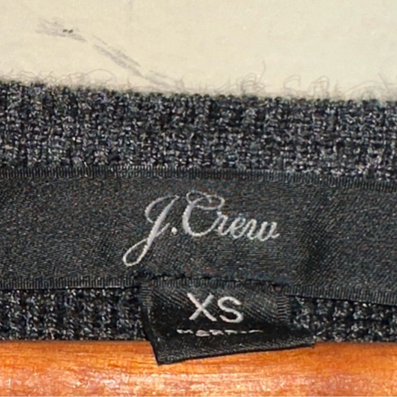 J.Crew Womens XS Juliette Merino Wool Collarless Sweater Blazer Gray Open Front - Picture 3 of 10